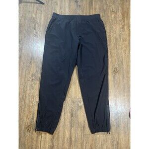 Public Rec Stadium Jogger Pants Mens 36x32 Black Nylon Performance Stretch Gym